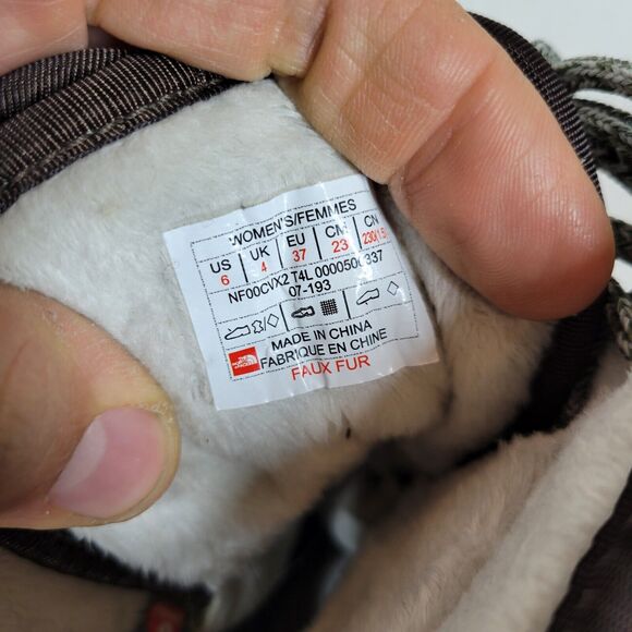 The North Face Boots Womens Size 6 Brown Shellista II Mid Daschund Winter Hiking - Picture 11 of 13